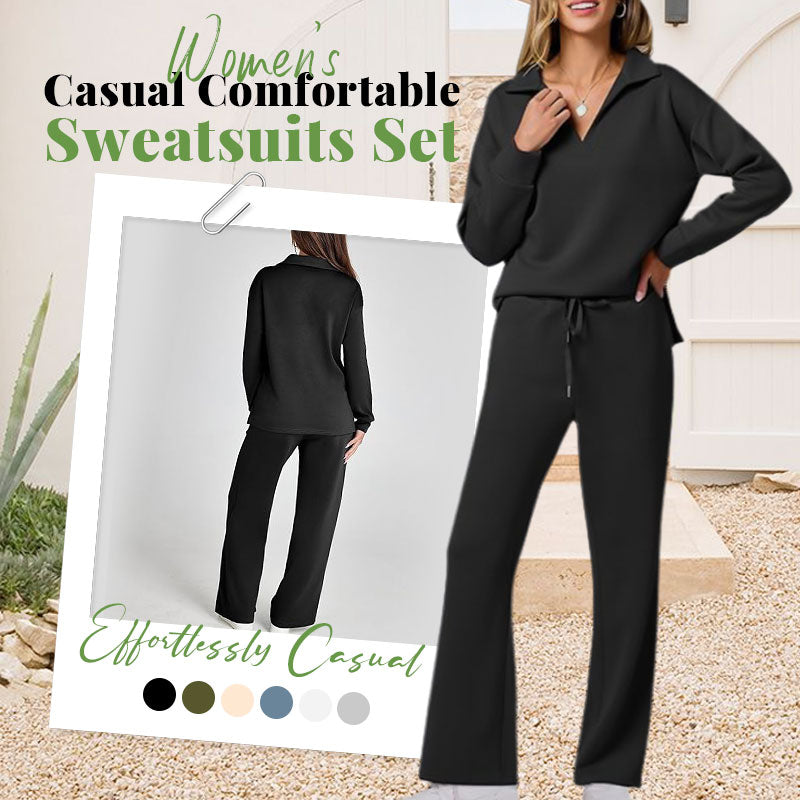 ☁️49% OFF!👍Women's 2 Piece Sets Outfits Casual Long Sleeve Sweatsuits Sets