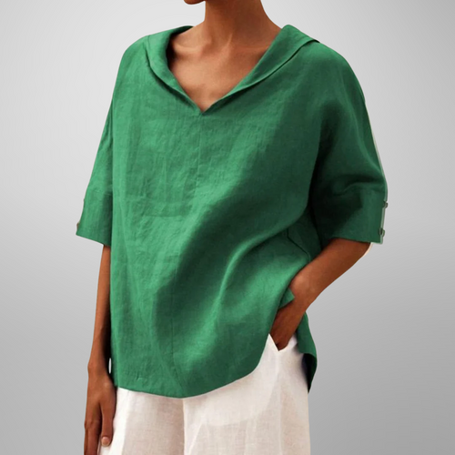 LUCY™ – Women's Cotton Loose-Fitting Blouse