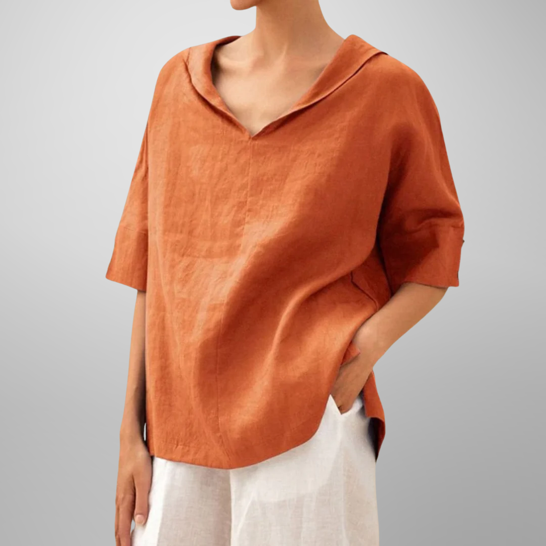 LUCY™ – Women's Cotton Loose-Fitting Blouse