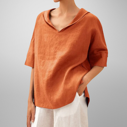 LUCY™ – Women's Cotton Loose-Fitting Blouse