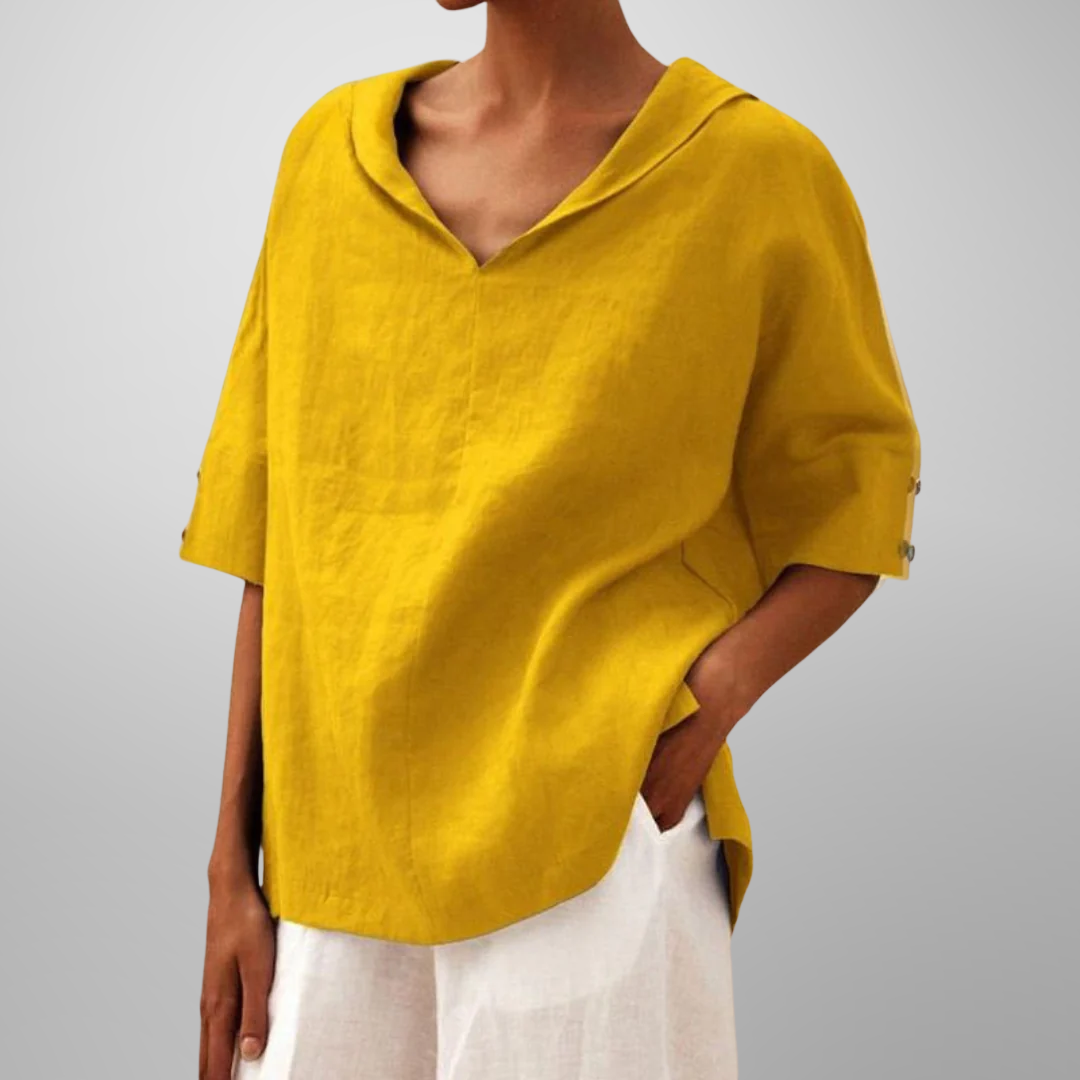 LUCY™ – Women's Cotton Loose-Fitting Blouse