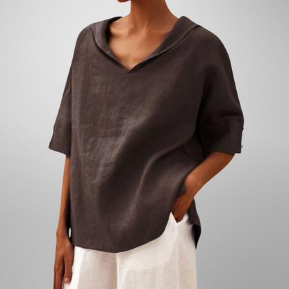 LUCY™ – Women's Cotton Loose-Fitting Blouse