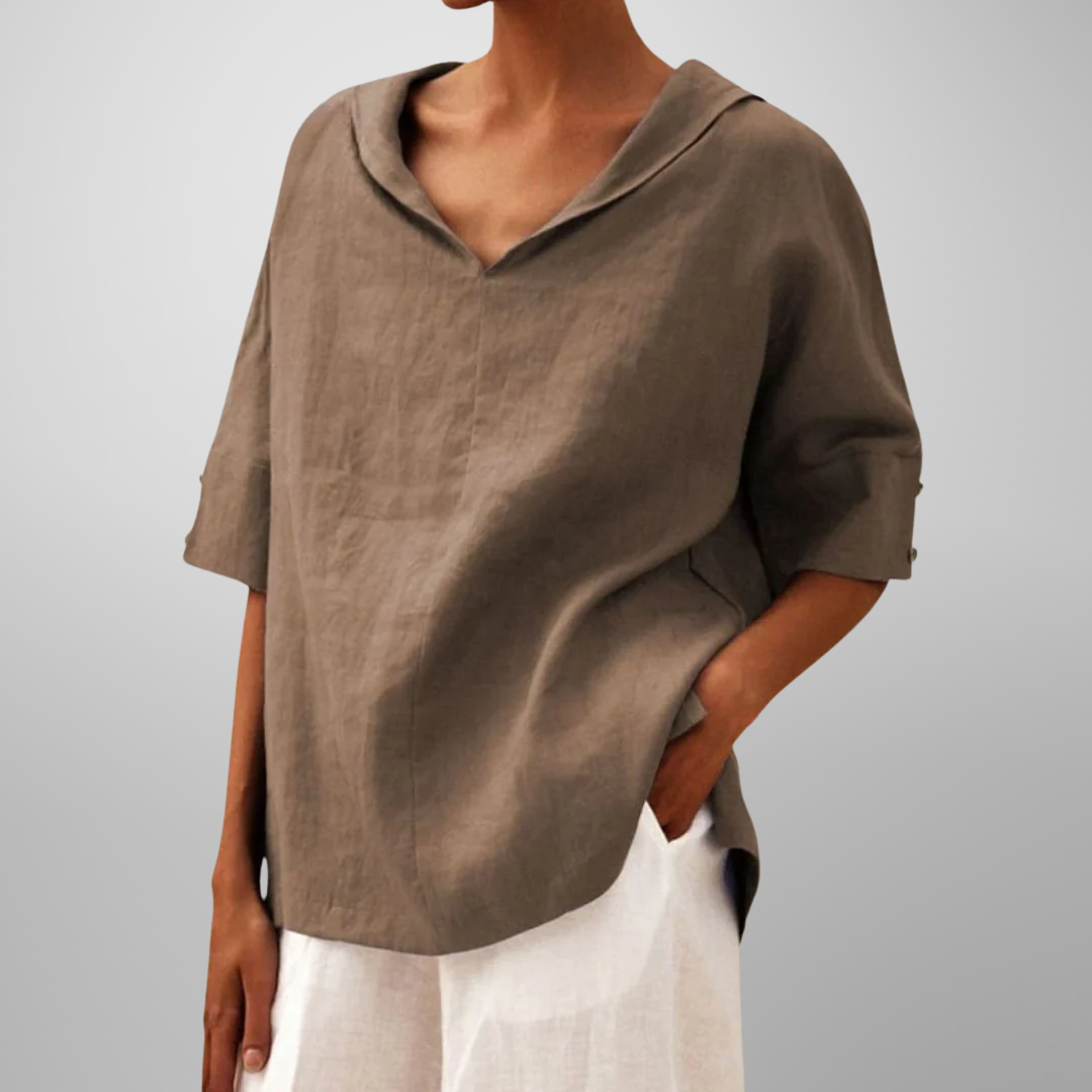 LUCY™ – Women's Cotton Loose-Fitting Blouse