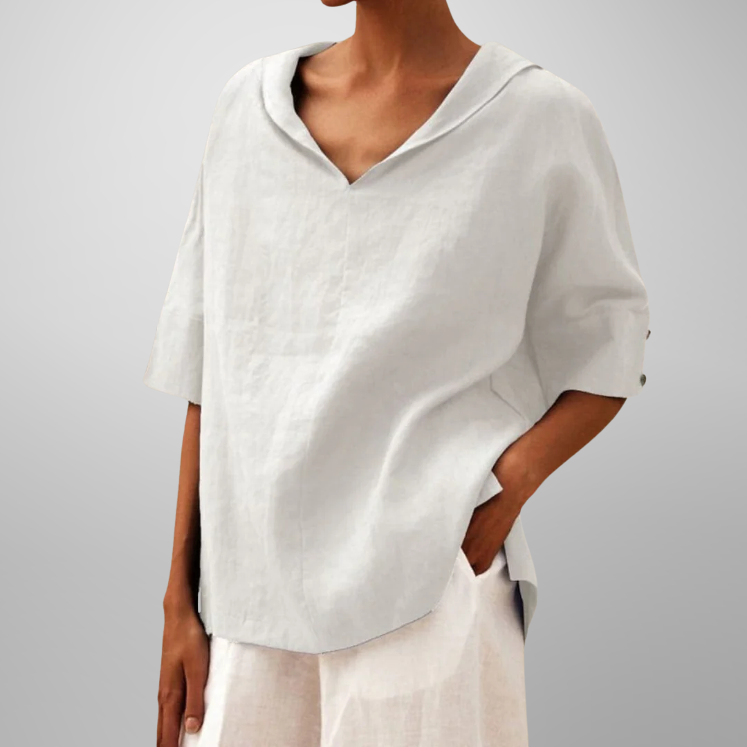 LUCY™ – Women's Cotton Loose-Fitting Blouse