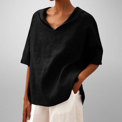 LUCY™ – Women's Cotton Loose-Fitting Blouse