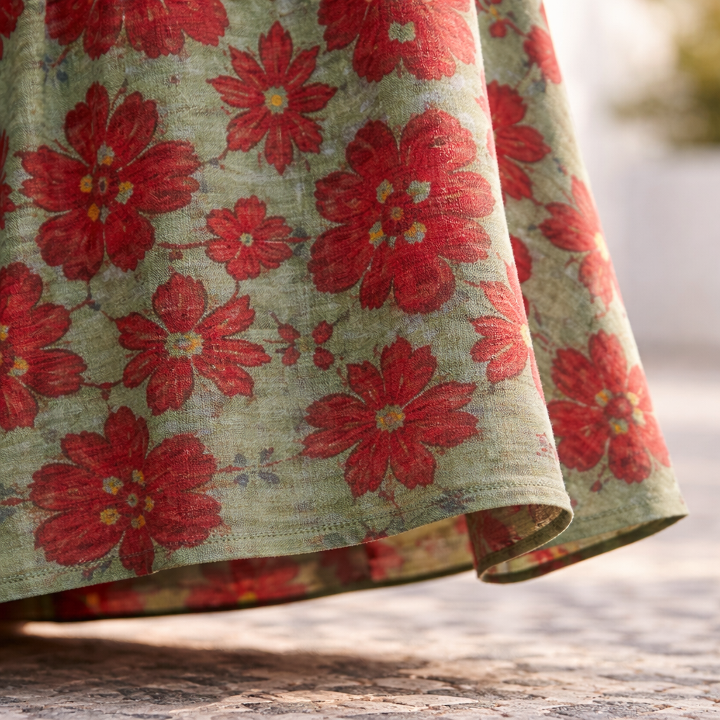Flora | Chic Floral Dress – Bold Colours & Feminine Style