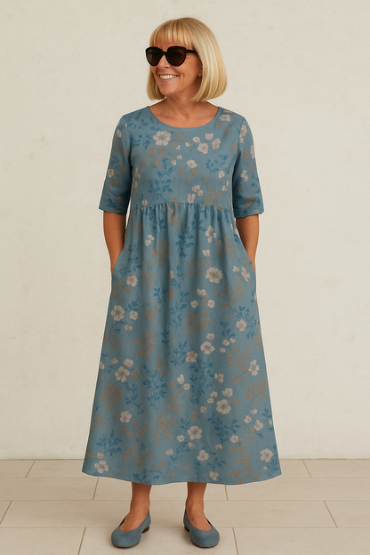 Violet | Midi Dress – Effortless Comfort & Timeless Grace
