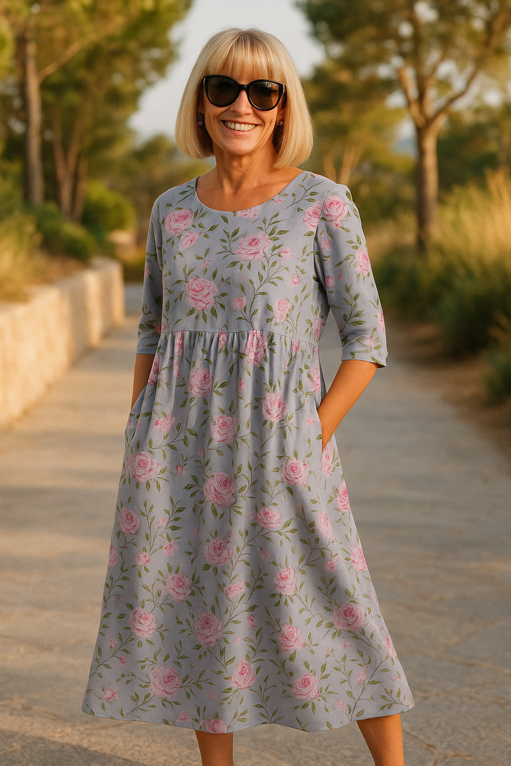Violet | Midi Dress – Effortless Comfort & Timeless Grace