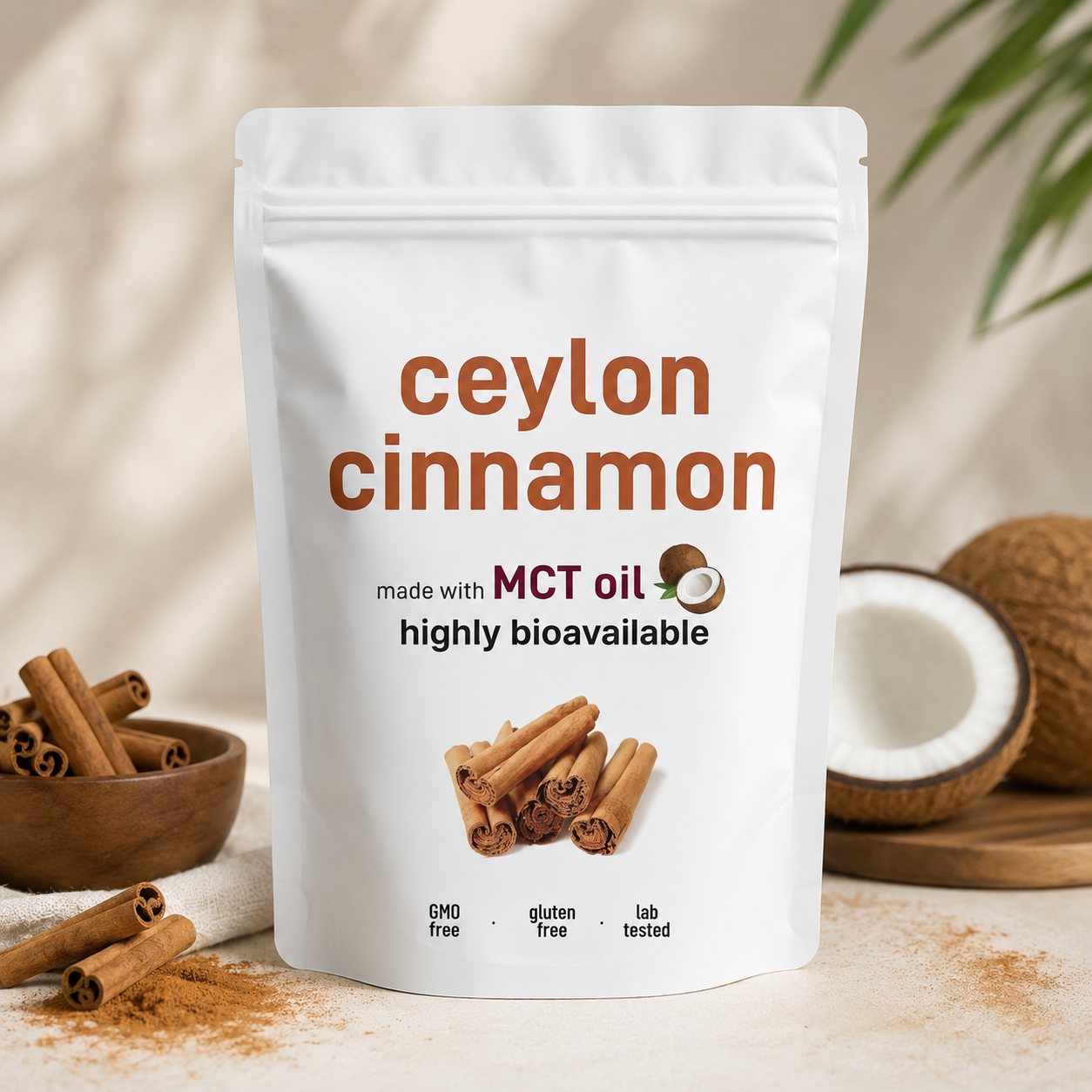 Ceylon Cinnamon 7200mg Equivalent with MCT Oil