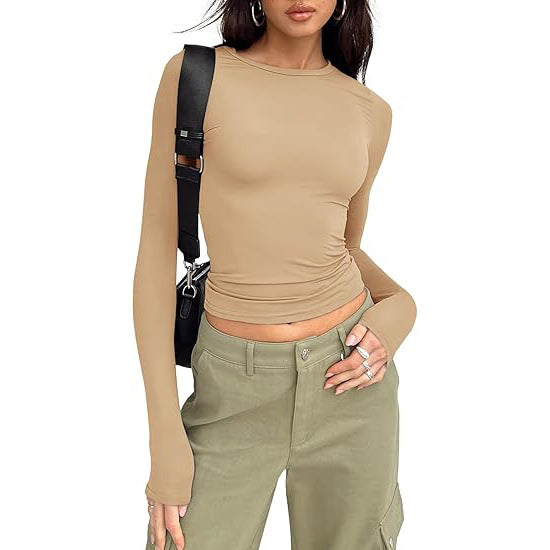 JIHYO™ – Women's Casual Long Sleeve Round Neck Top