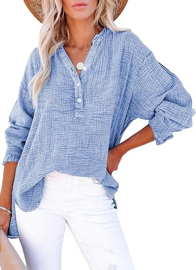 AYLA™ – Women's Casual V-Neck Blouse