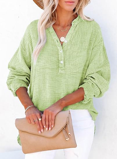 AYLA™ – Women's Casual V-Neck Blouse