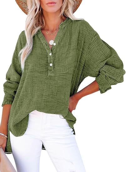 AYLA™ – Women's Casual V-Neck Blouse