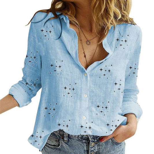 SANDRA™ – Women's Classic Printed Blouse