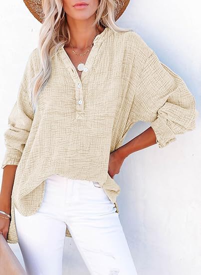 AYLA™ – Women's Casual V-Neck Blouse