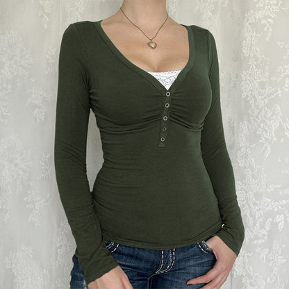 PALYA™ – Women's Comfy V-Neck Long Sleeve Top