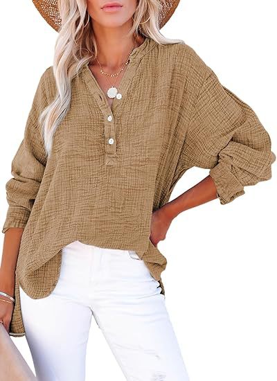 AYLA™ – Women's Casual V-Neck Blouse