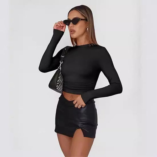 JIHYO™ – Women's Casual Long Sleeve Round Neck Top