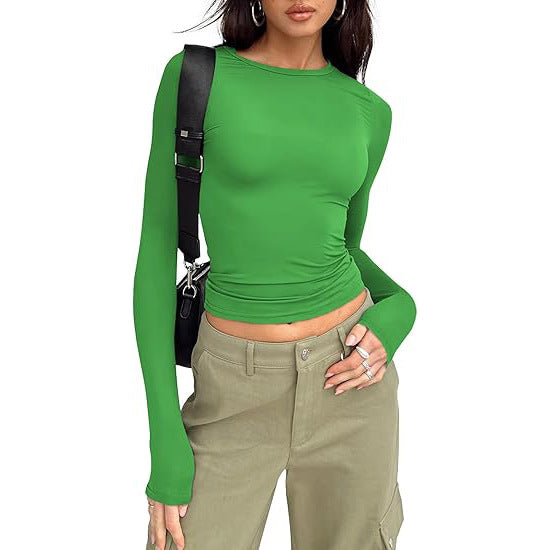 JIHYO™ – Women's Casual Long Sleeve Round Neck Top