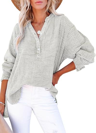 AYLA™ – Women's Casual V-Neck Blouse