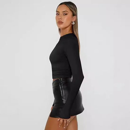 JIHYO™ – Women's Casual Long Sleeve Round Neck Top