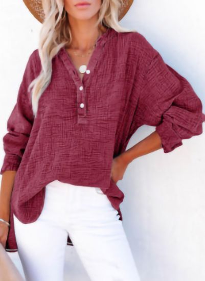 AYLA™ – Women's Casual V-Neck Blouse
