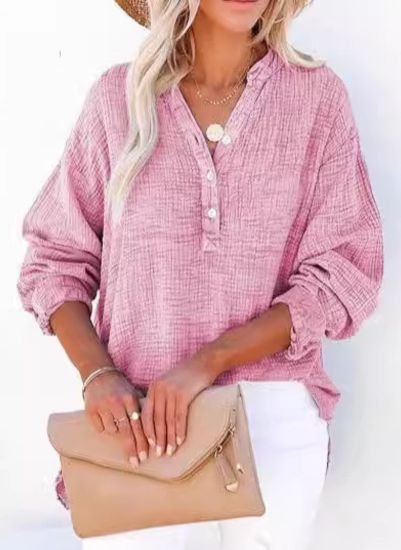 AYLA™ – Women's Casual V-Neck Blouse