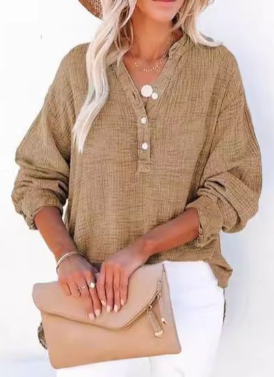 AYLA™ – Women's Casual V-Neck Blouse