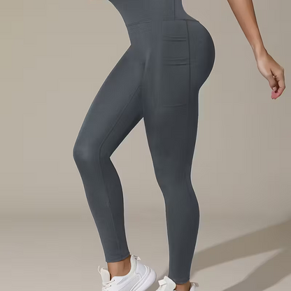 ⏰ High-Waisted Tummy Control Yoga Pants with Pockets