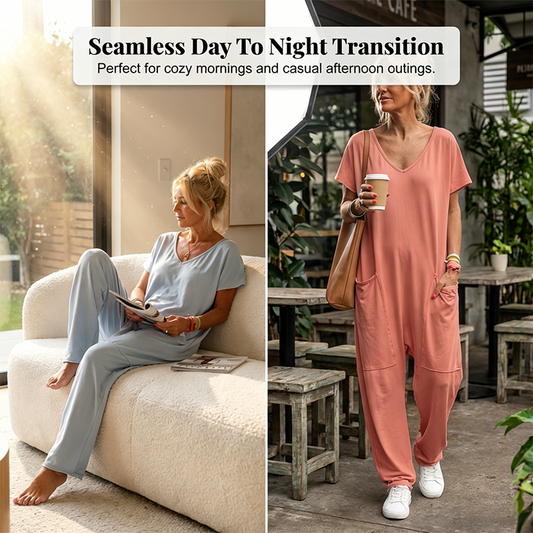 ❣️New Arrival❣️Women's Oversized V-Neck Casual Jumpsuit